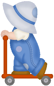 Dreng p� l�behjul