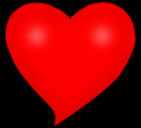 Hjerte med sort baggrund
