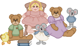 Mus, dukke og bamser