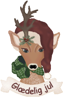 Rensdyr, gl�delig jul