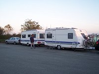 Her sov vi p� rastepladsen i Friedrichstadt