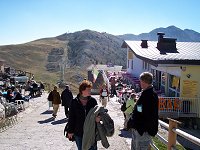 Restauranten p� Monte Baldo til h�jre