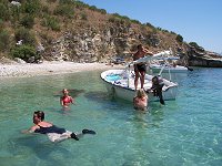 Badning under b�dturen