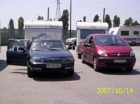 Venter udenfor Camping Fusina mens der tjekkes ind