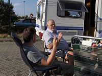 P� rastepladsen Zweidorfer Holz - Kim og John