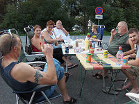 Aftensmad p� rastepladsen Rosenberger