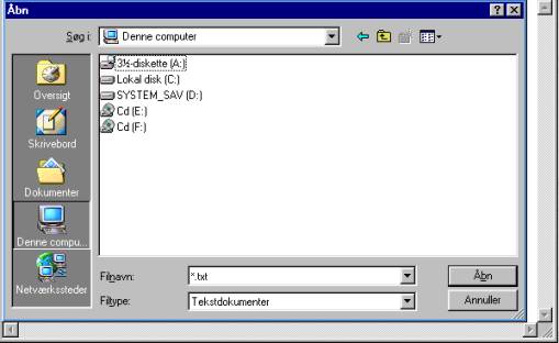 Klik dig frem til den side, koden skal s�ttes ind p�.