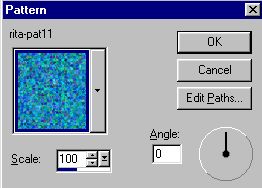 Pattern - Scale 100 og Angle 0
