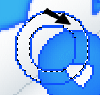 Klik p� knappen Magic wand og marker indeni p� dette sted