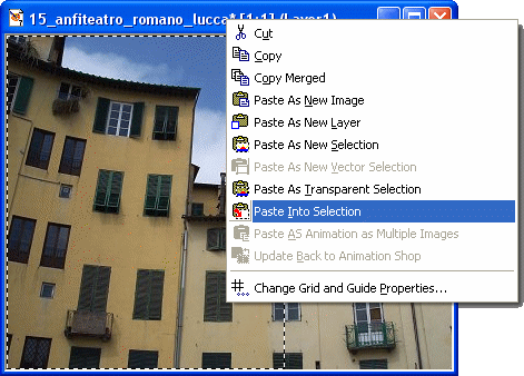 H�jreklik p� billedets �verste kant og v�lg Paste into selection
