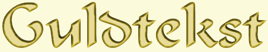 Guldtekst med baggrundsfarve