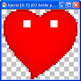 Hvide prikker er tilf�jet og efter Select none
