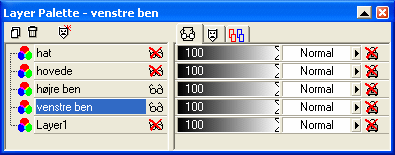 De 2 lag der skal l�gges sammen til et lag