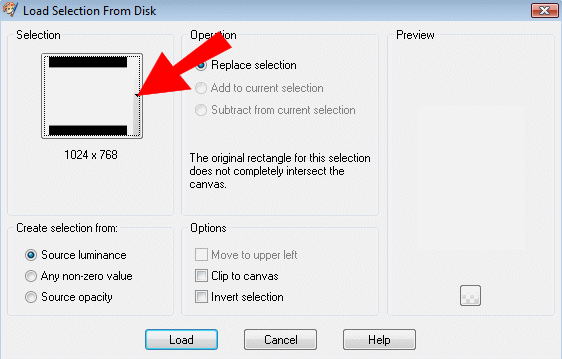 Klik p� den lodrette knap, hvor den r�de pil peger p� billedet