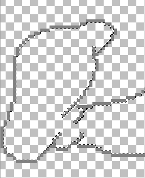 Forst�rret udsnit af billedet med markeringen INDENFOR kanten